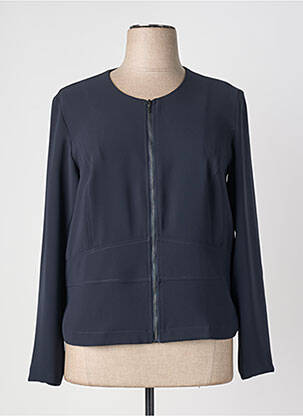 Veste casual col rond bleu DIANE LAURY femme