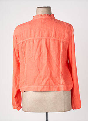 Veste casual coupe droite orange SIGNE NATURE femme