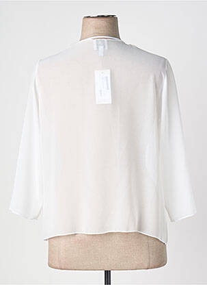 Gilet manches longues manches 3/4 blanc FRANCE RIVOIRE femme