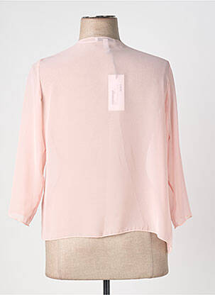 Gilet manches longues manches 3/4 rose FRANCE RIVOIRE femme