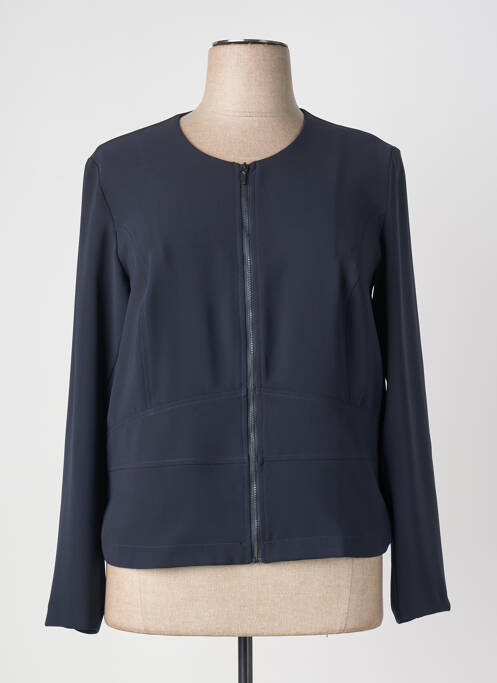 Veste casual col rond bleu DIANE LAURY femme