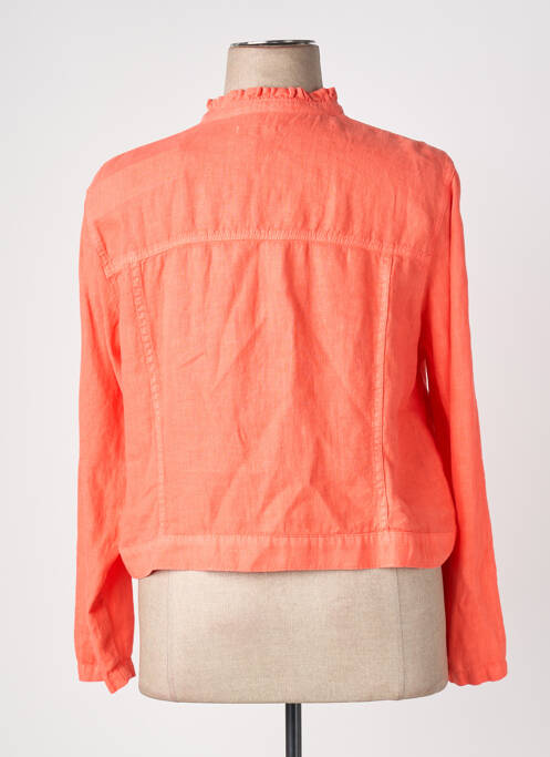 Veste casual coupe droite orange SIGNE NATURE femme