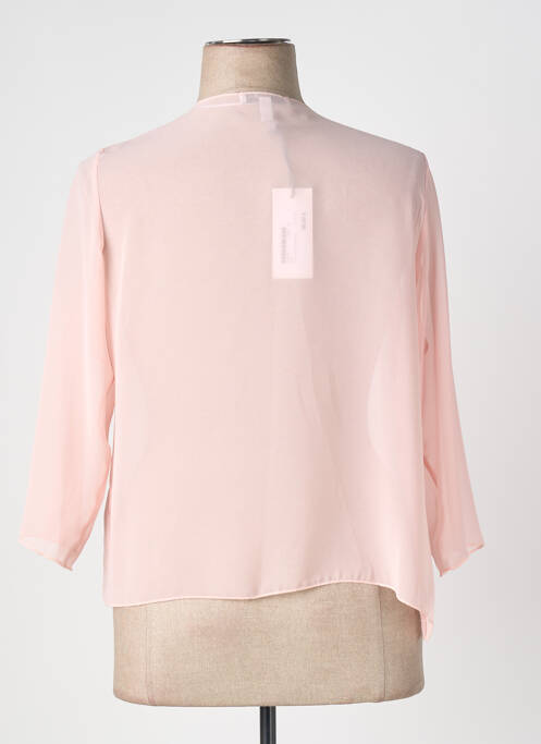 Gilet manches longues manches 3/4 rose FRANCE RIVOIRE femme