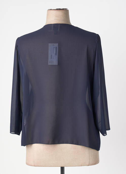 Gilet manches longues manches 3/4 bleu FRANCE RIVOIRE femme