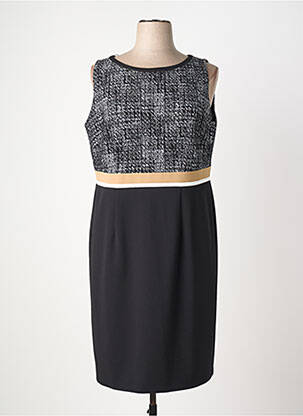Robe mi-longue sans manche sans manche noir VERA MONT femme