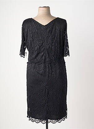 Robe mi-longue manches 3/4 manches 3/4 noir VERA MONT femme