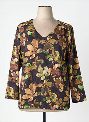 Pull coupe cintrée manches longues noir AGATHE & LOUISE femme
