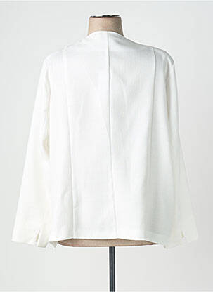 Veste chic tissage crêpe blanc FRANCE RIVOIRE femme