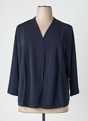 Boléro tissage crêpe bleu GREGORY PAT femme