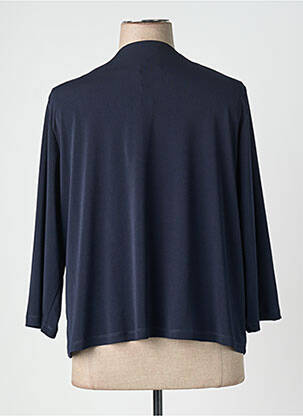 Boléro tissage crêpe bleu GREGORY PAT femme