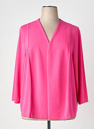 Boléro tissage crêpe rose FRANCE RIVOIRE femme