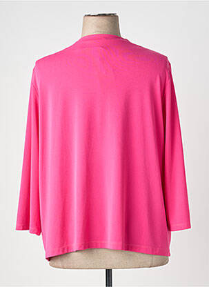 Boléro tissage crêpe rose FRANCE RIVOIRE femme