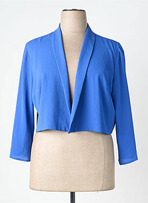 Boléro manches longues bleu ANDAMIO femme