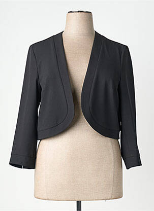 Boléro tissage crêpe noir DIAMBRE femme