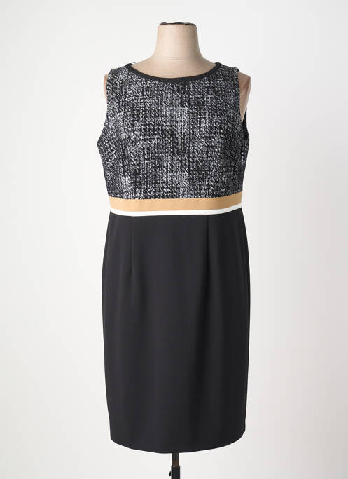 Robe mi-longue sans manche sans manche noir VERA MONT femme