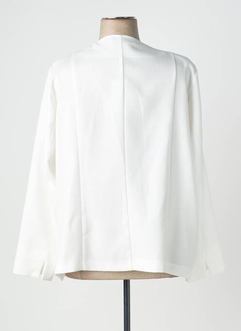 Veste chic col v blanc FRANCE RIVOIRE femme