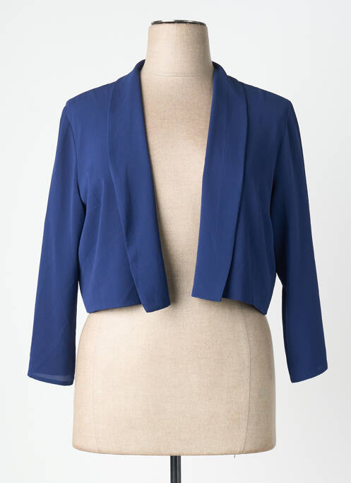 Boléro manches longues bleu fonce ANDAMIO femme