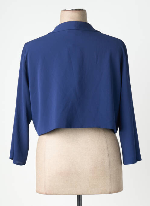 Boléro manches longues bleu fonce ANDAMIO femme