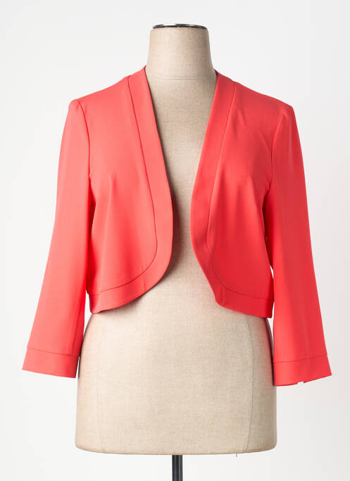Boléro tissage crêpe orange DIAMBRE femme
