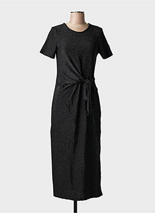 Robe courte manches courtes manches courtes noir JUBYLEE femme