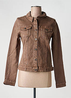 Veste casual coupe droite marron ZAC & ZOE femme