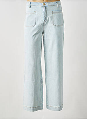 Jeans coupe large stretch taille normale bleu MAJOLICA femme