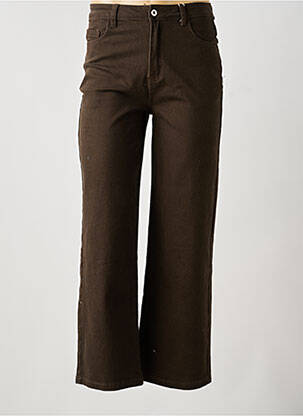 Jeans coupe large taille normale taille normale marron MUSY MUSE femme