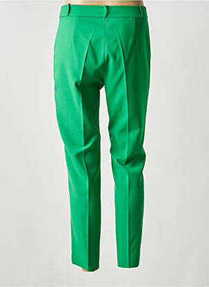 Pantalon 7/8 taille à pinces taille normale vert HIPPOCAMPE femme