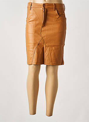 Jupe courte poches marron TOXIK3 femme