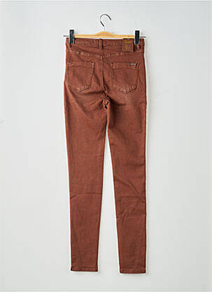 Jeans coupe slim stretch taille haute marron TOXIK3 femme