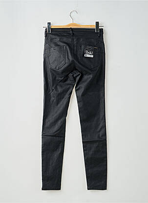 Pantalon slim tissage enduit taille normale noir TOXIK3 femme