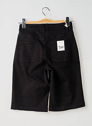 Bermuda taille haute taille haute noir TOXIK3 femme