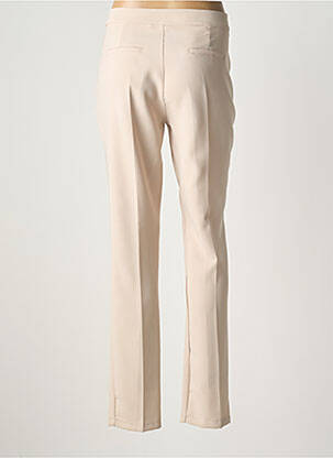 Pantalon chino fermeture zippée sous rabat boutonné taille normale rose QUATTRO femme