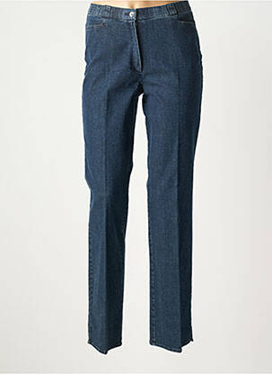 Jeans coupe droite stretch taille normale bleu QUATTRO femme
