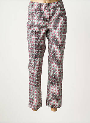 Pantalon 7/8 stretch taille normale rose QUATTRO femme