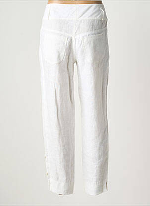 Pantalon droit tissage crêpe taille normale beige QUATTRO femme