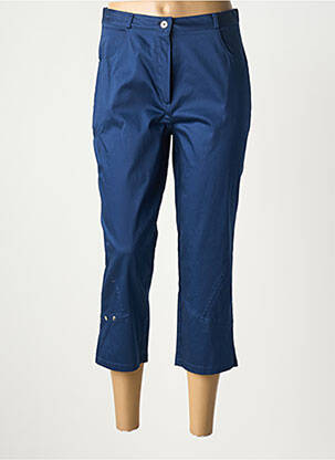 Pantacourt stretch taille normale bleu QUATTRO femme