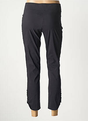 Pantalon 7/8 tissage popeline taille normale noir QUATTRO femme
