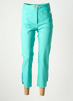 Pantalon 7/8 stretch taille normale bleu QUATTRO femme