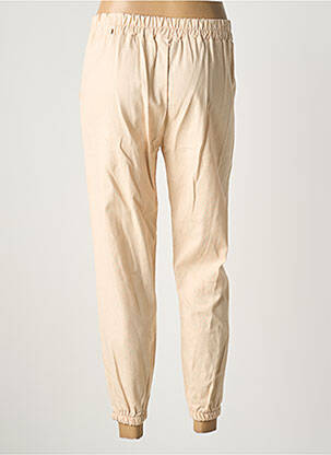 Pantalon 7/8 taille élastique taille normale beige QUATTRO femme