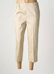 Pantacourt stretch taille normale beige QUATTRO femme