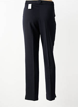 Pantalon droit fermeture zippée sous rabat boutonné noir QUATTRO femme
