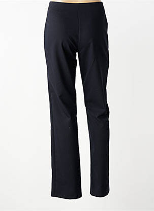 Pantalon droit fermeture zippée sous rabat boutonné noir QUATTRO femme