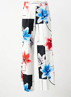 Pantalon droit poches blanc QUATTRO femme