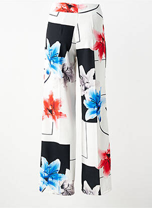 Pantalon droit poches blanc QUATTRO femme