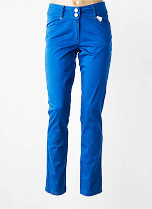 Pantalon slim poches bleu QUATTRO femme