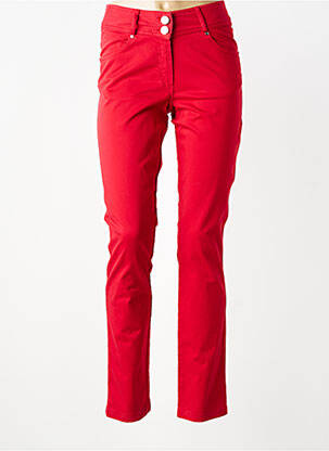 Pantalon slim poches rouge QUATTRO femme
