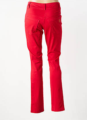 Pantalon slim poches rouge QUATTRO femme