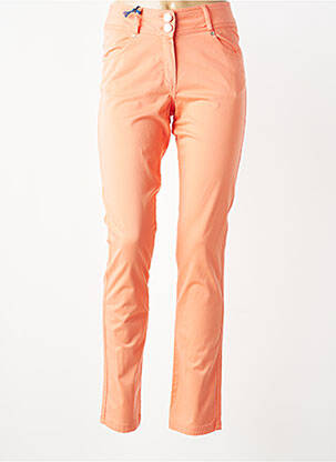 Pantalon slim poches orange QUATTRO femme