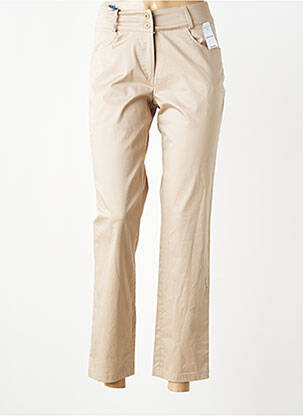 Pantalon 7/8 poches beige QUATTRO femme